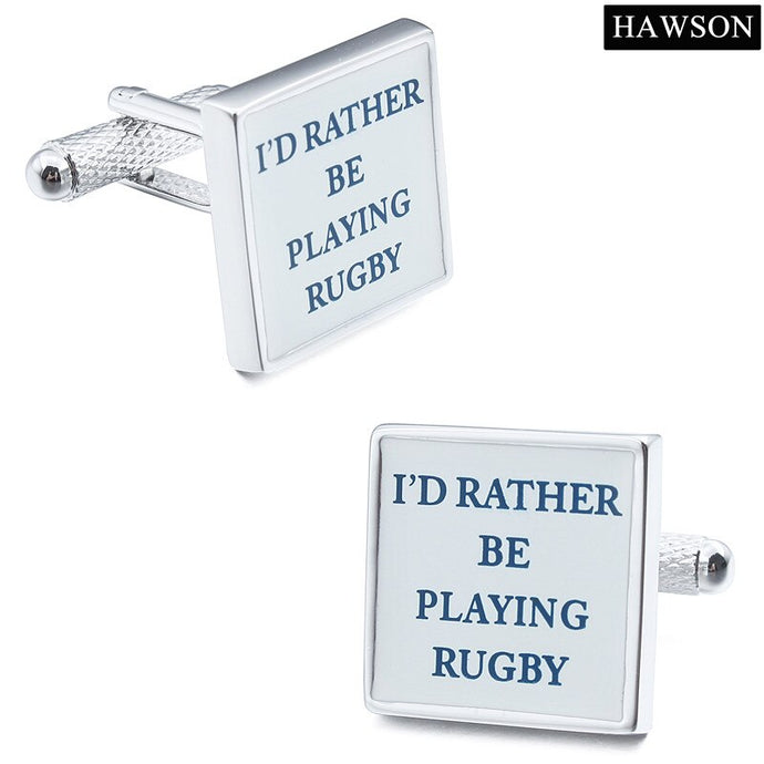 Rugby Square Cufflinks