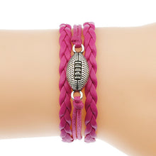 Load image into Gallery viewer, Handmade Silver Rugby Women's Bracelets